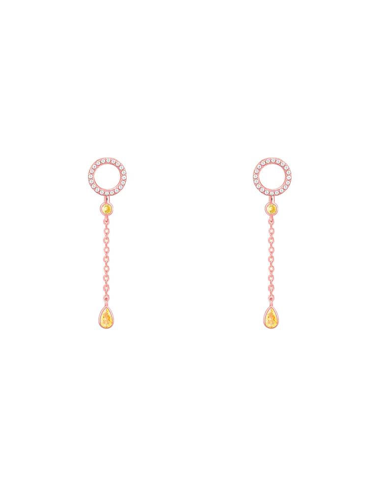 925 Silver Rose Gold Swinging Bird Earrings For Women : ER02628