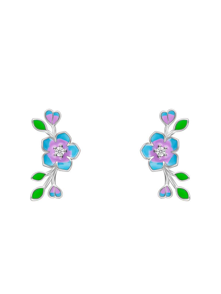 925 Silver Nectar Love Earrings For Women : ER02633