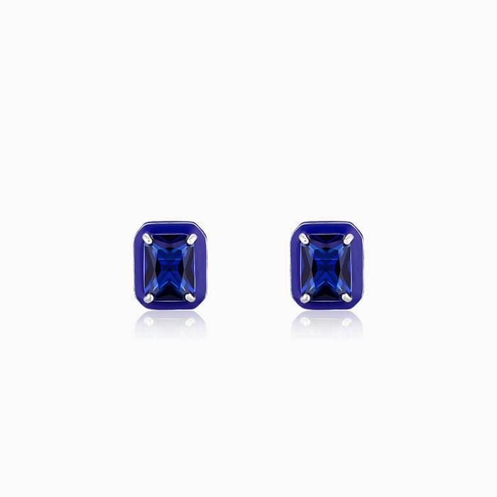 Giva 925 Sterling Silver Royal Blue Earrings| Drops To Gift Women & Girls | With Certifica : ER02643