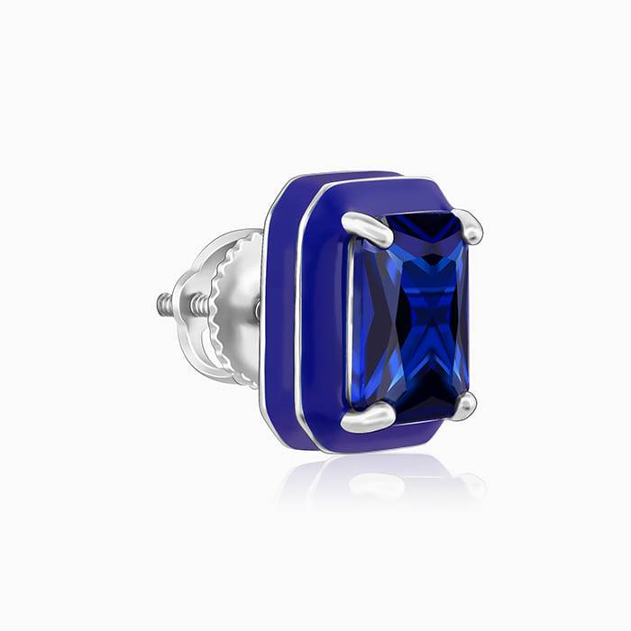 Giva 925 Sterling Silver Royal Blue Earrings| Drops To Gift Women & Girls | With Certifica : ER02643
