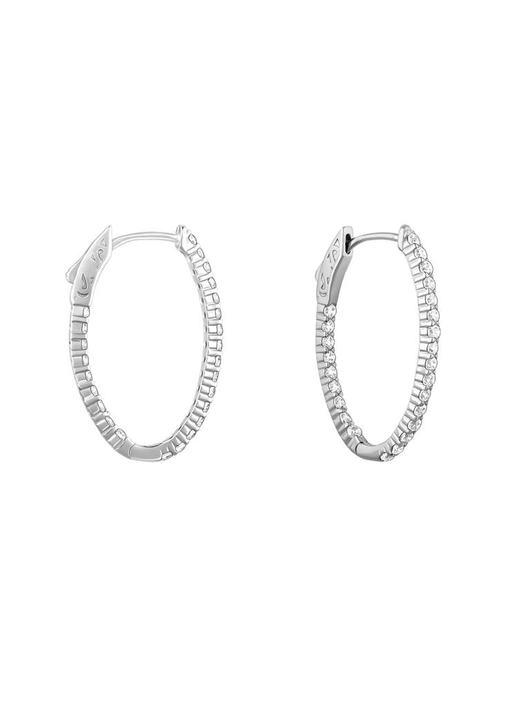 Giva 925 Silver Enchanted Eve Oval Hoops : ER02646