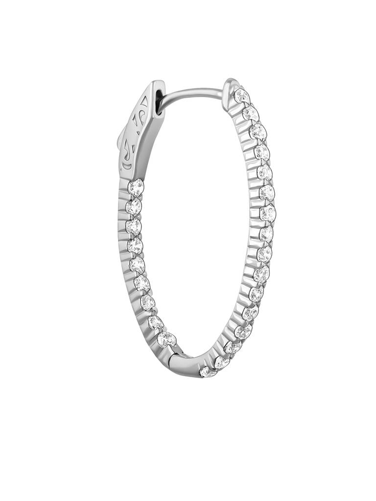 Giva 925 Silver Enchanted Eve Oval Hoops : ER02646