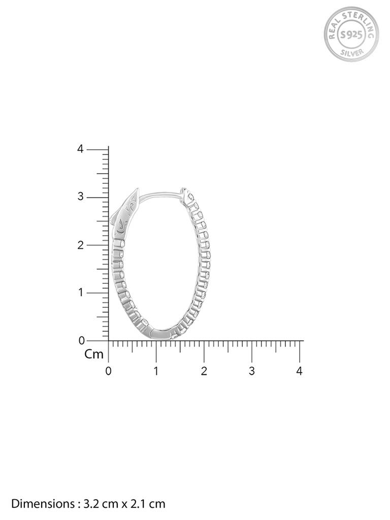 Giva 925 Silver Enchanted Eve Oval Hoops : ER02646