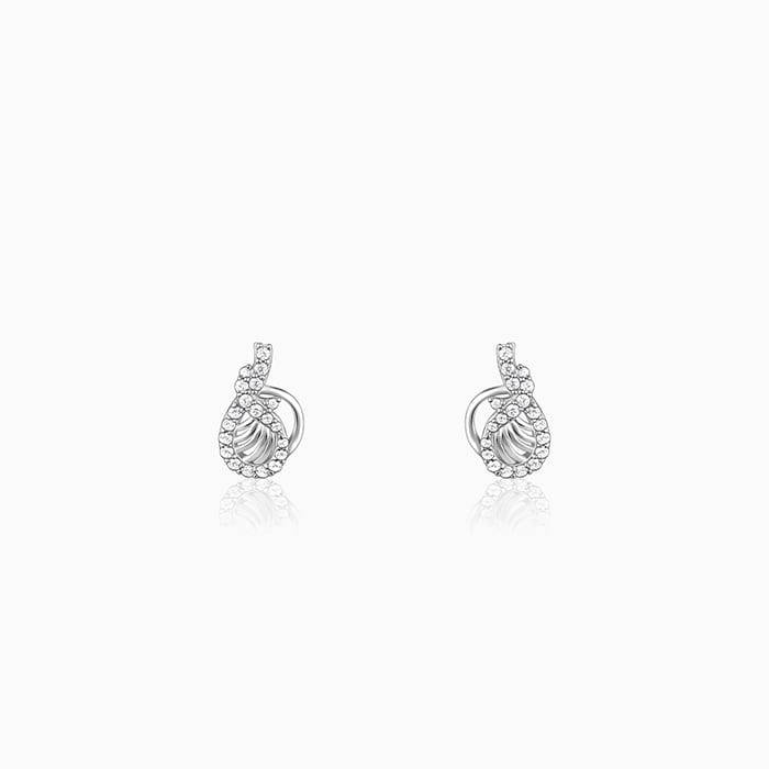 Giva 925 Sterling Silver Wave Knot Earrings| Drops To Gift Women & Girls | With Certificat : ER02677