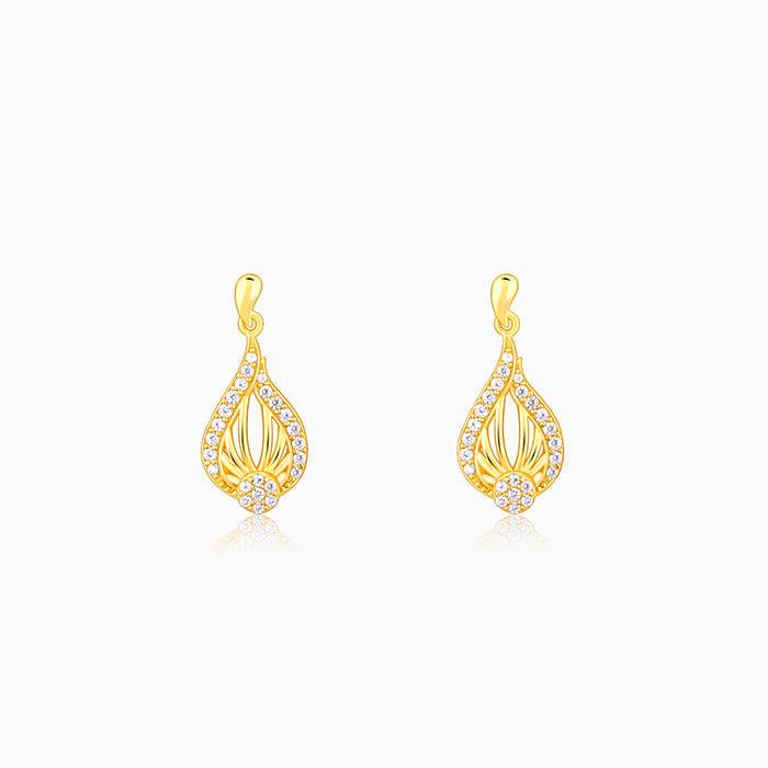 Giva 925 Sterling Silver Golden Glint Earrings| Drops To Gift Women & Girls | With Certifi : ER02678