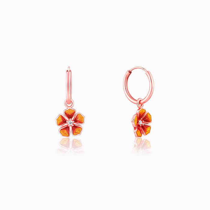 Rose Gold Bell Mallow Hoop Earring| Drops To Gift Women & Girls | With Certificate Of Auth : ER02700
