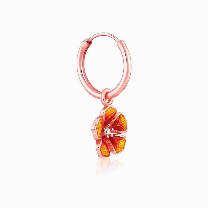 Rose Gold Bell Mallow Hoop Earring| Drops To Gift Women & Girls | With Certificate Of Auth : ER02700
