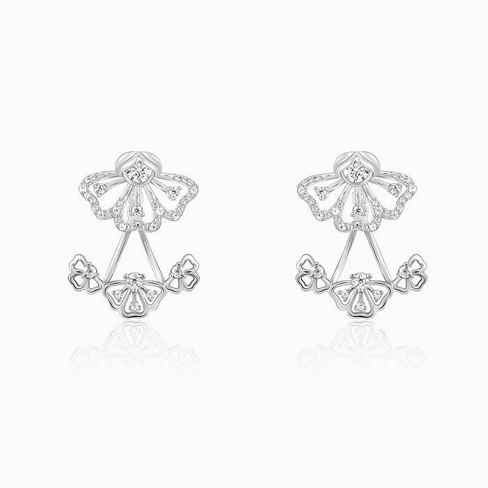 Silver Eyebright Convertible Earrings| Drops To Gift Women & Girls | With Certificate Of A : ER02704