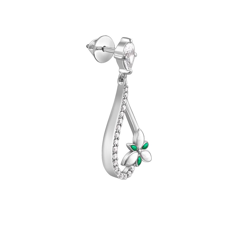 Silver Terrific Trillium Earrings| Drops To Gift Women & Girls : ER02710