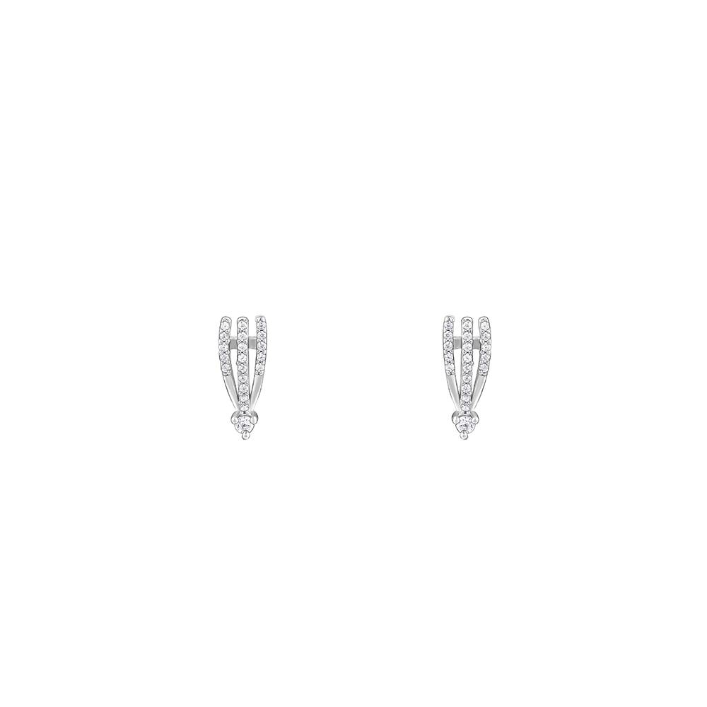Silver Blue Ebony Convertible Earrings| Drops To Gift Women & Girls : ER02711