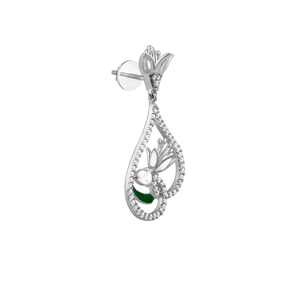 Giva 925 Silver White Musli Earrings| Drops To Gift Women & Girls | With Certificate Of Authenticity And 925 Stamp | : ER02713