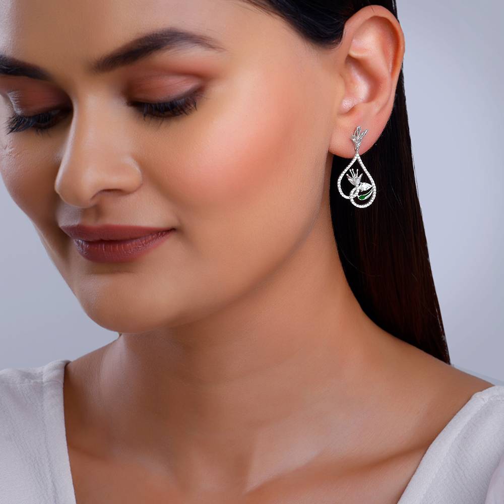 Giva 925 Silver White Musli Earrings| Drops To Gift Women & Girls | With Certificate Of Authenticity And 925 Stamp | : ER02713