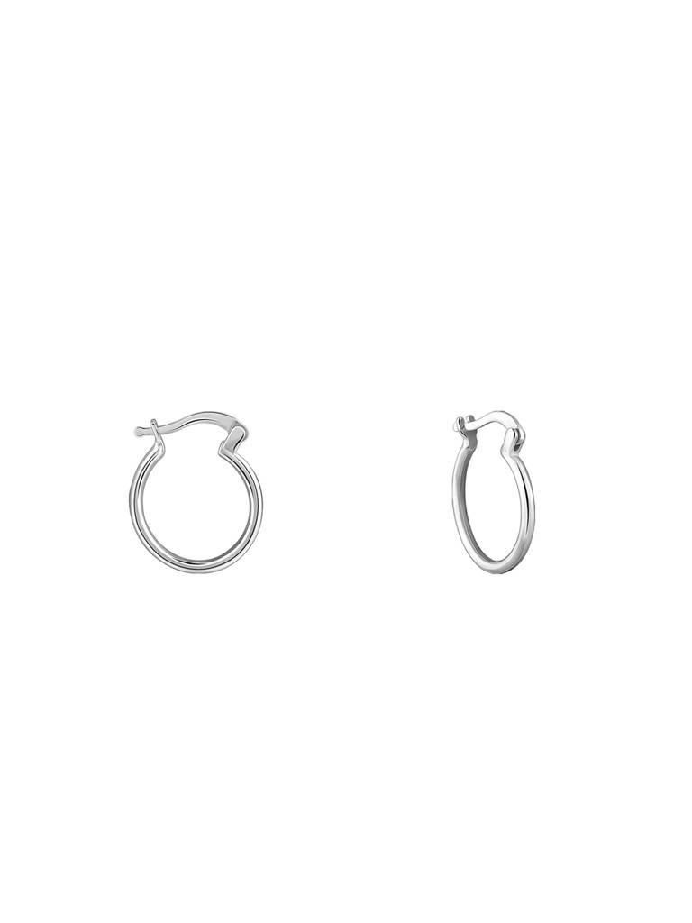 Silver Pot Hoop Earrings : ER02716