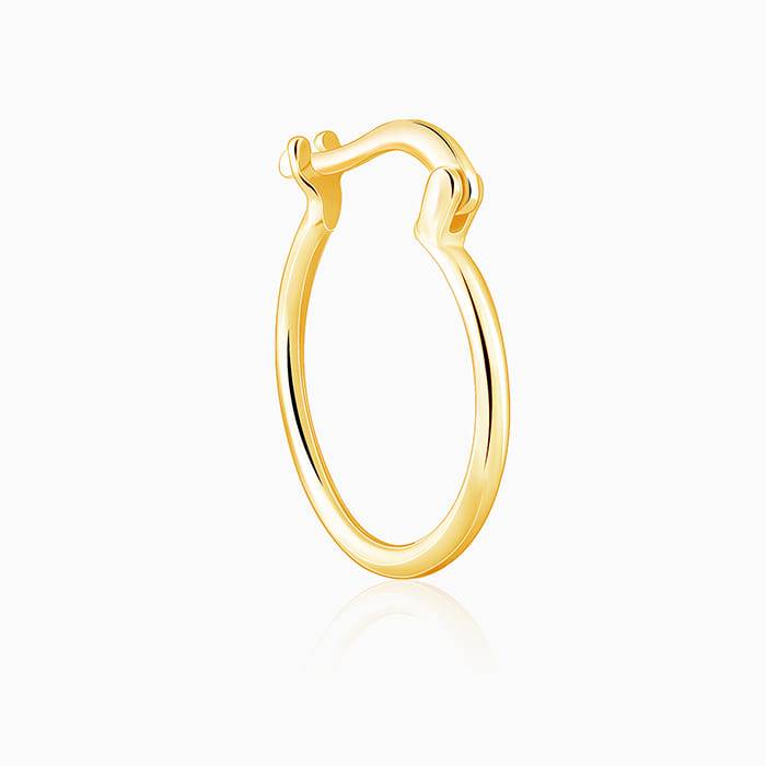 Giva 925 Silver Golden Work Hoop Earrings| Studs To Gift Women & Girls | With Certificate  : ER02720