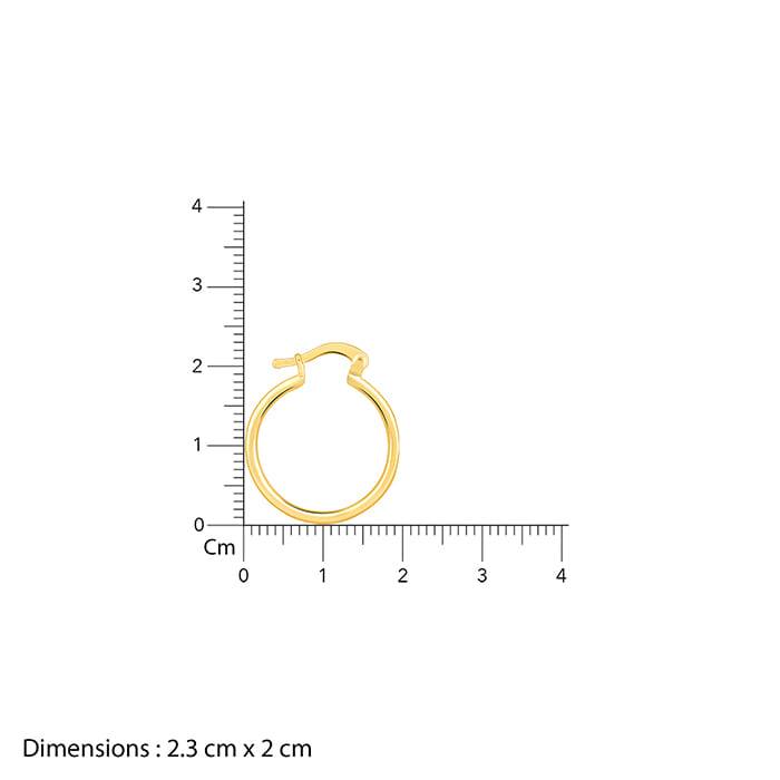 Giva 925 Silver Golden Work Hoop Earrings| Studs To Gift Women & Girls | With Certificate  : ER02720
