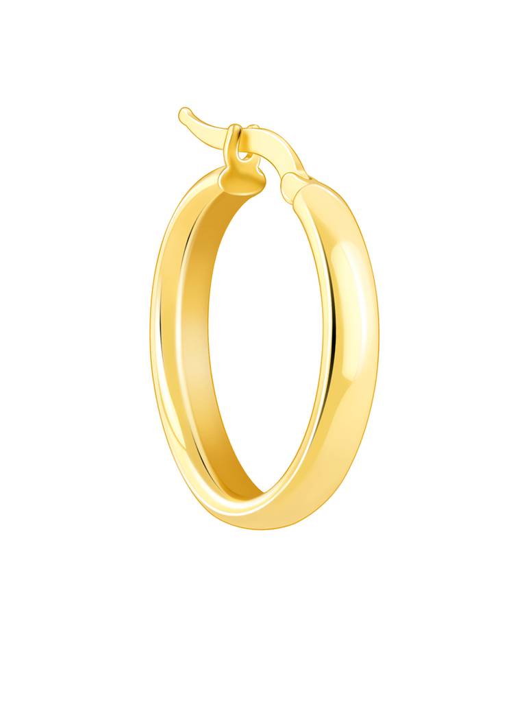 Silver Golden Circle Of Hoop Earrings : ER02729