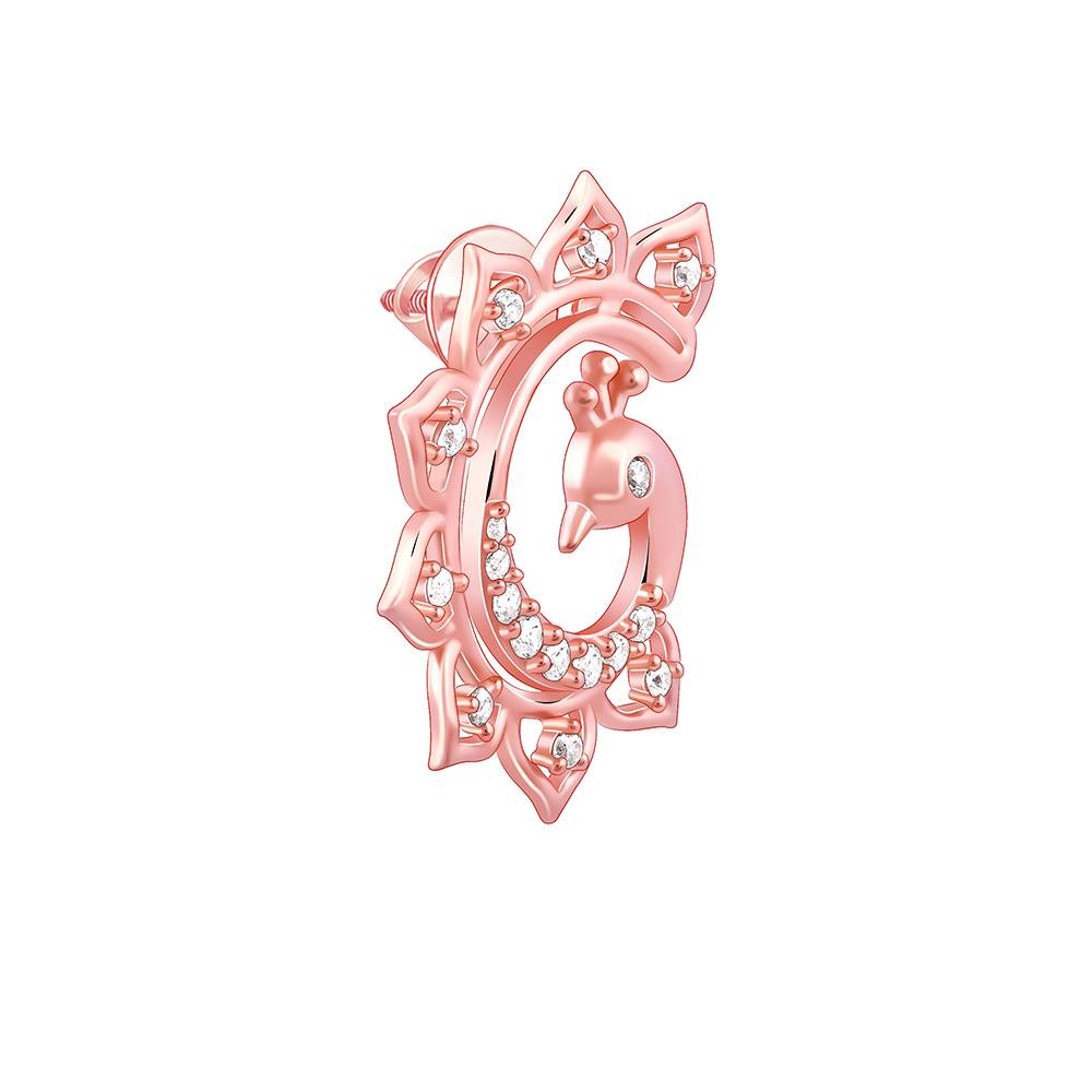 Giva 925 Silver Rose Gold Morni Earrings : ER02769