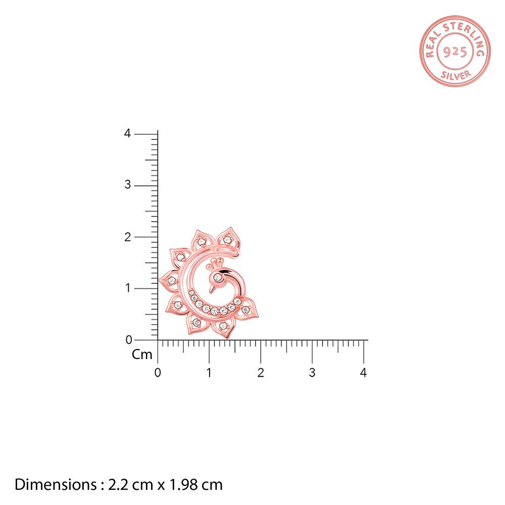 Giva 925 Silver Rose Gold Morni Earrings : ER02769