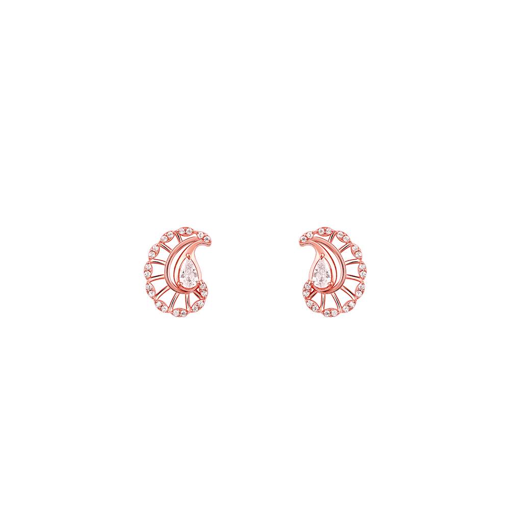 Giva 925 Silver Rose Gold Mridul Mamidi Studs : ER02771