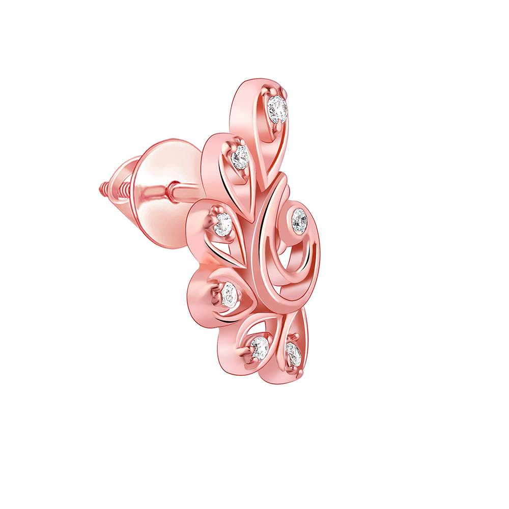 Giva 925 Silver Rose Gold Sundar Morini Earrings| Drops To Gift Women & Girls | With Certificate Of Authenticity And : ER02780