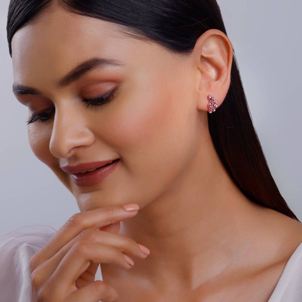 Giva 925 Silver Rose Gold Sundar Morini Earrings| Drops To Gift Women & Girls | With Certificate Of Authenticity And : ER02780