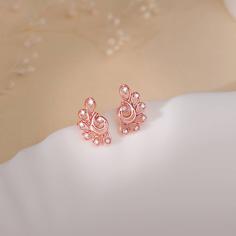 Giva 925 Silver Rose Gold Sundar Morini Earrings| Drops To Gift Women & Girls | With Certificate Of Authenticity And : ER02780