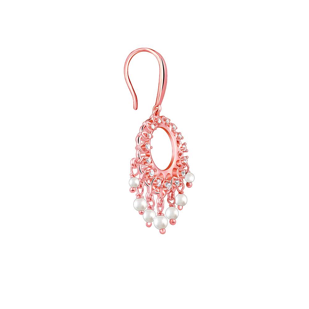 Giva 925 Silver Rose Gold Mohini Earrings : ER02792
