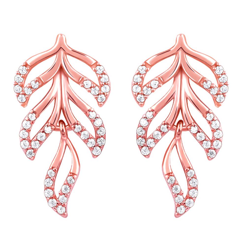 Giva 925 Silver Rose Gold Komal Pankh Earrings : ER02794