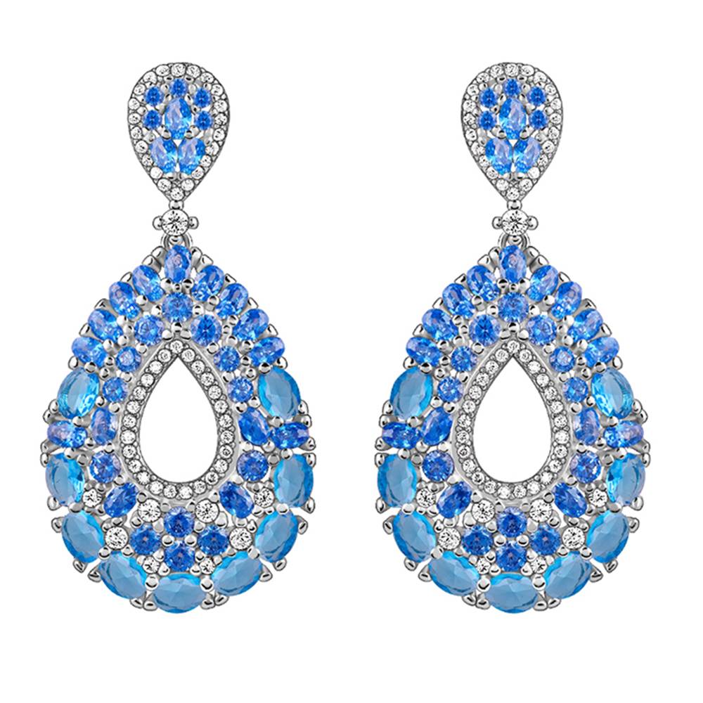 Giva 925 Silver Blue Pear Earrings : ER02806