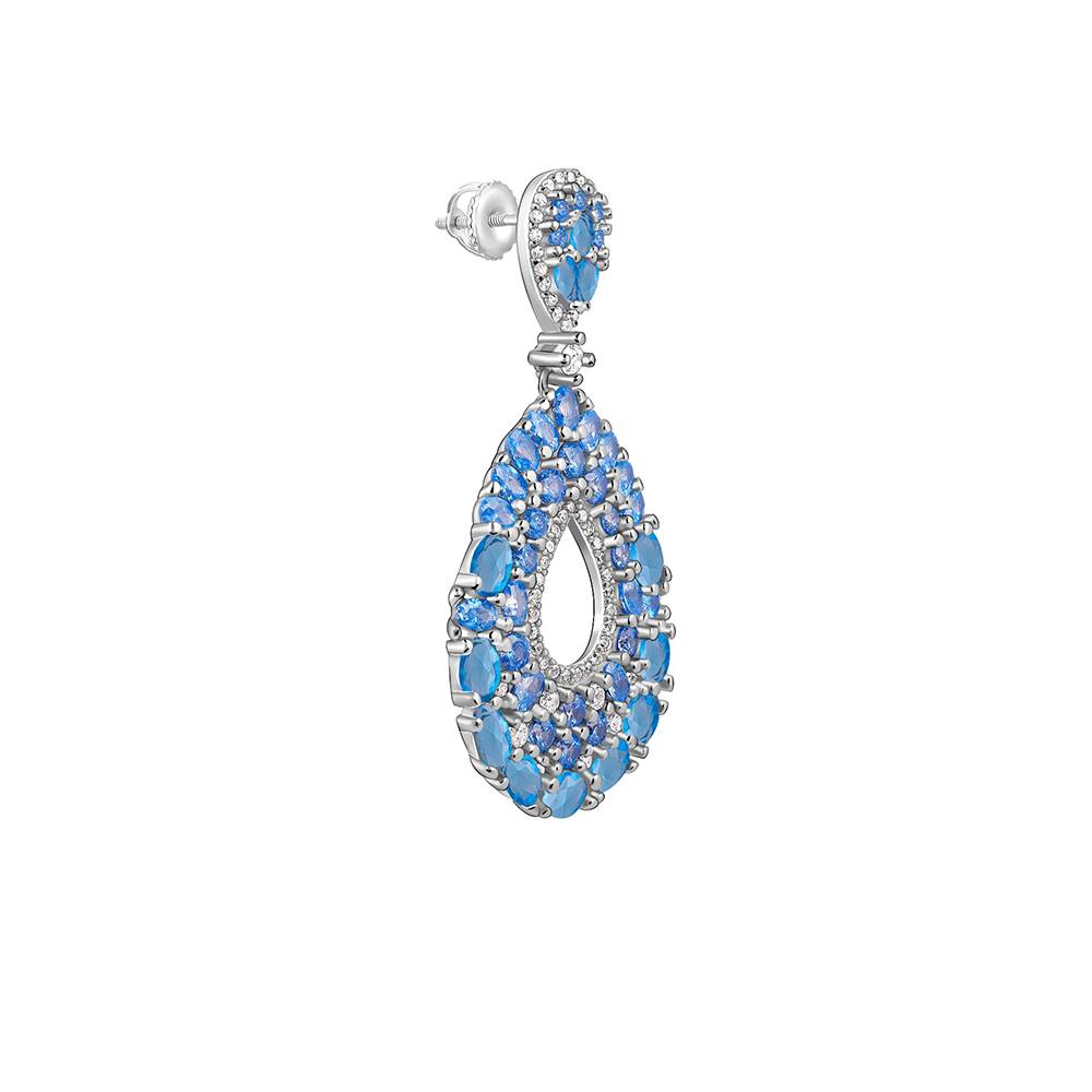 Giva 925 Silver Blue Pear Earrings : ER02806