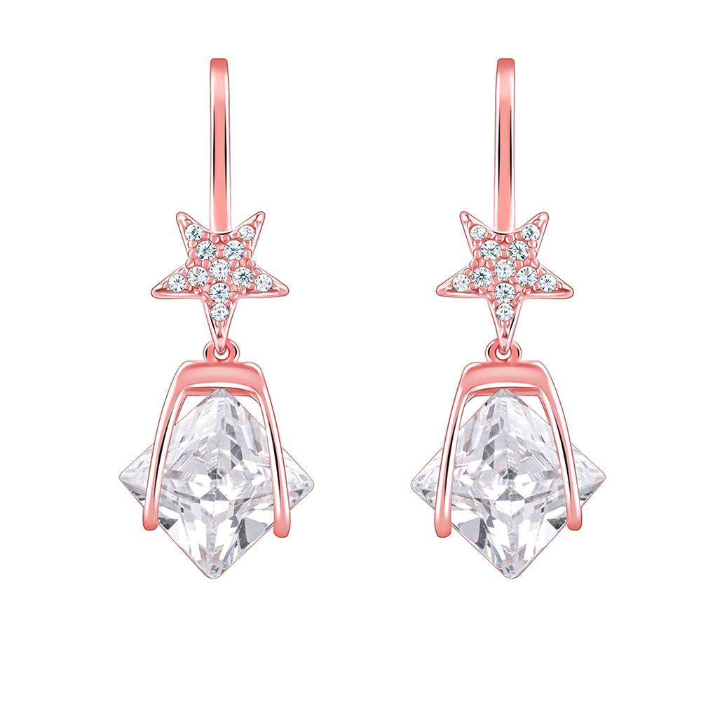 Giva 925 Silver Rose Gold Starstruck Earrings : ER02807