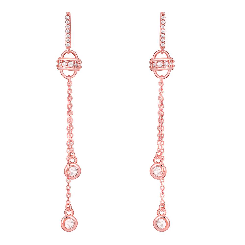 Rose Gold Glam Drop Earrings : ER02808