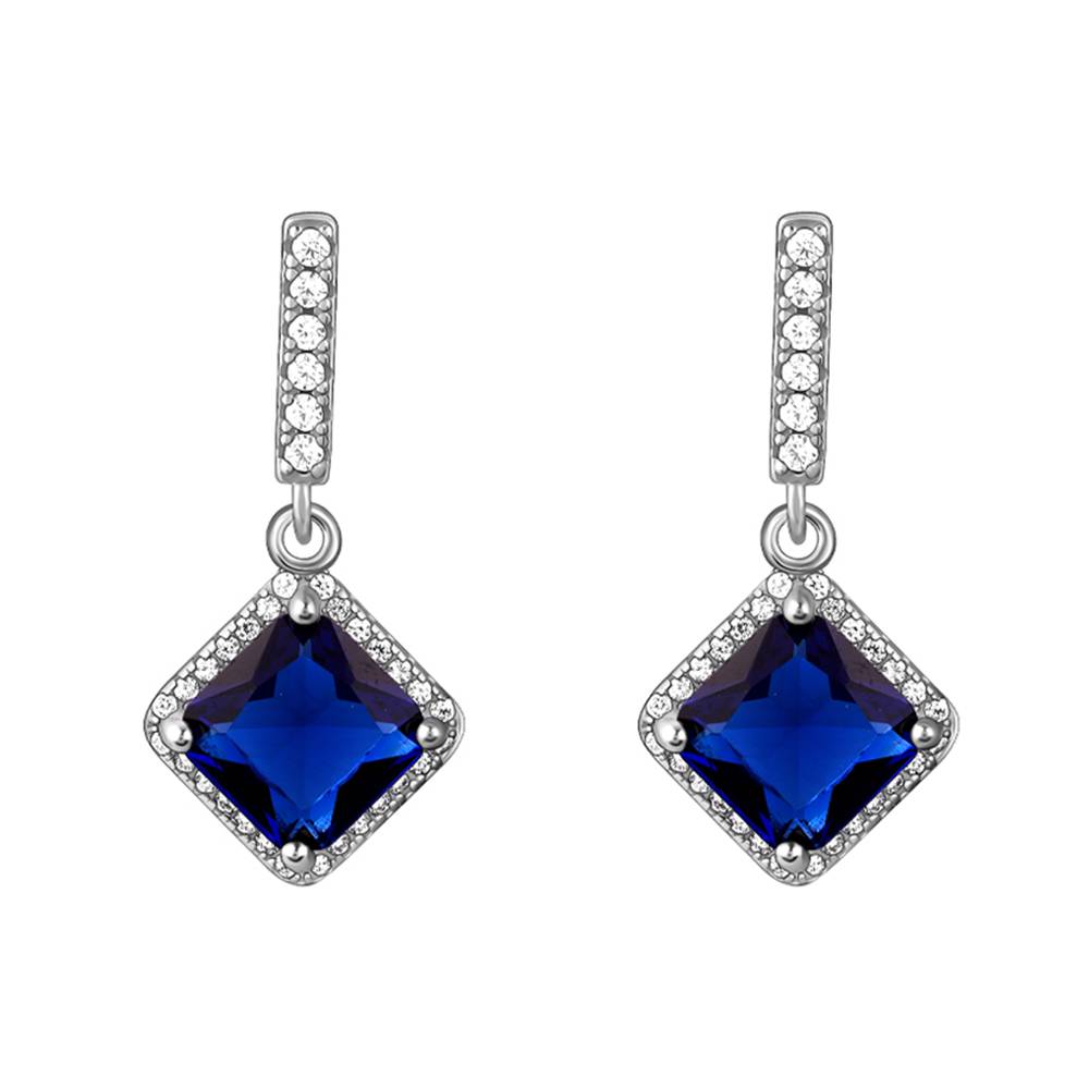 925 Silver Adorable Blue Earrings| Drops To Gift Women & Girls : ER02810
