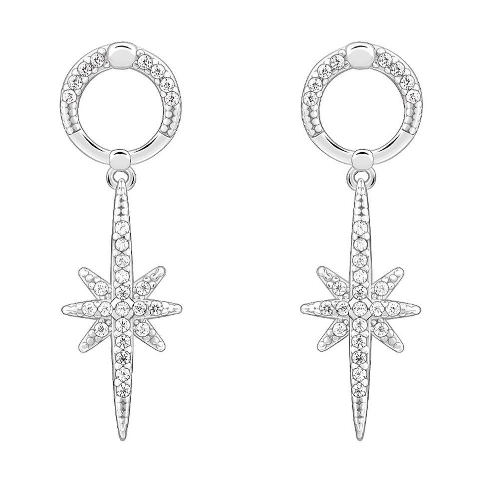 Giva 925 Silver A Star Earrings| Studs To Gift Women & Girls | With Certificate Of Authenticity And 925 Stamp | 6 Mo : ER02812