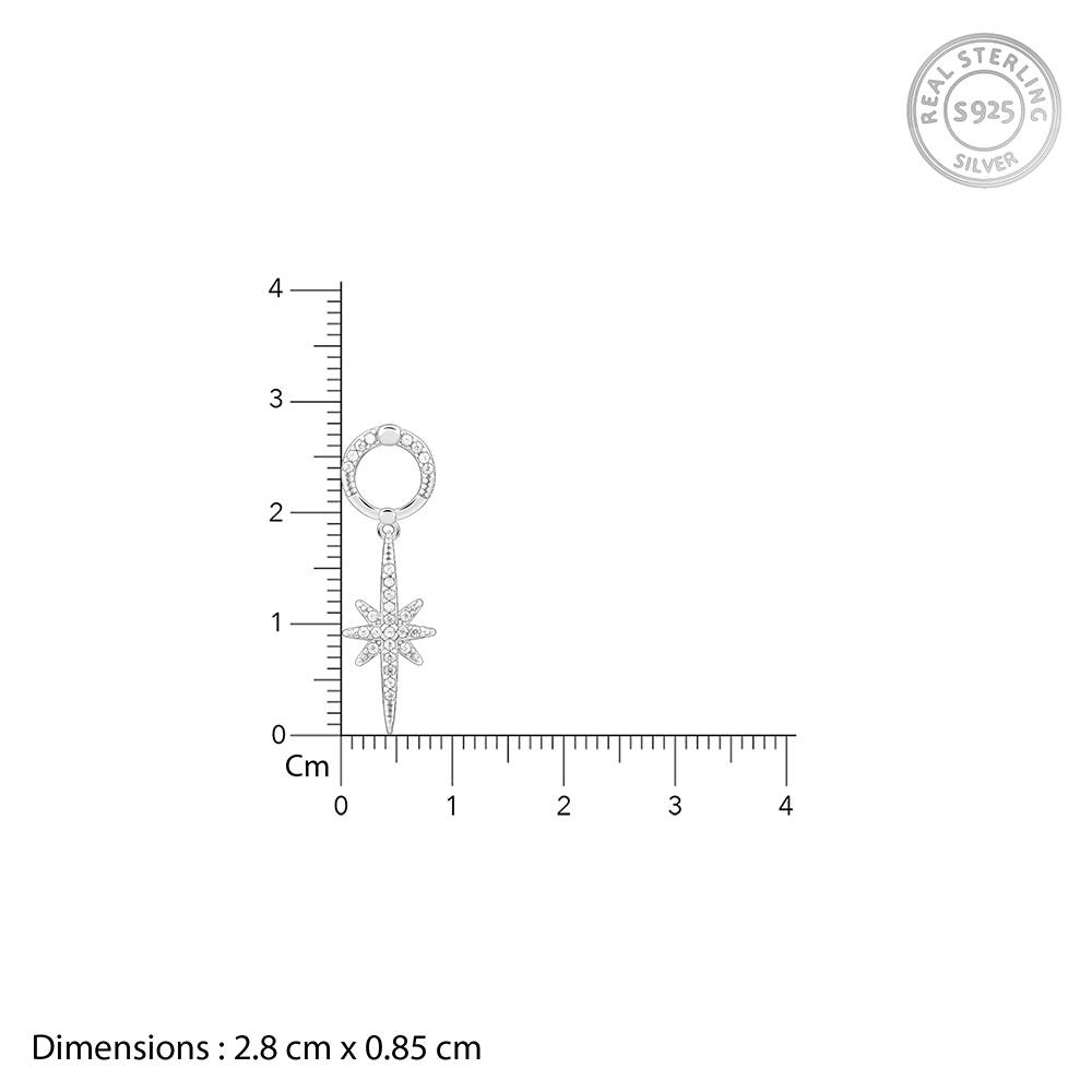 Giva 925 Silver A Star Earrings| Studs To Gift Women & Girls | With Certificate Of Authenticity And 925 Stamp | 6 Mo : ER02812