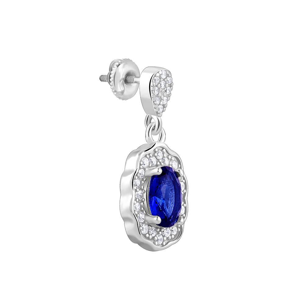 Giva 925 Silver Blue Floret Earrings : ER02814