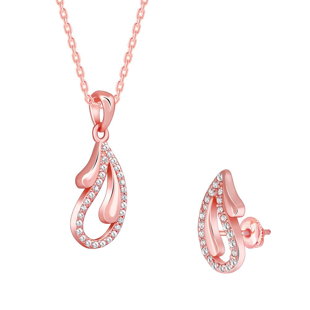 Giva 925 Silver Rose Gold Specially You Set| Gifts For Women And Girls | With Certificate Of Authenticity And : ER02826PD02528