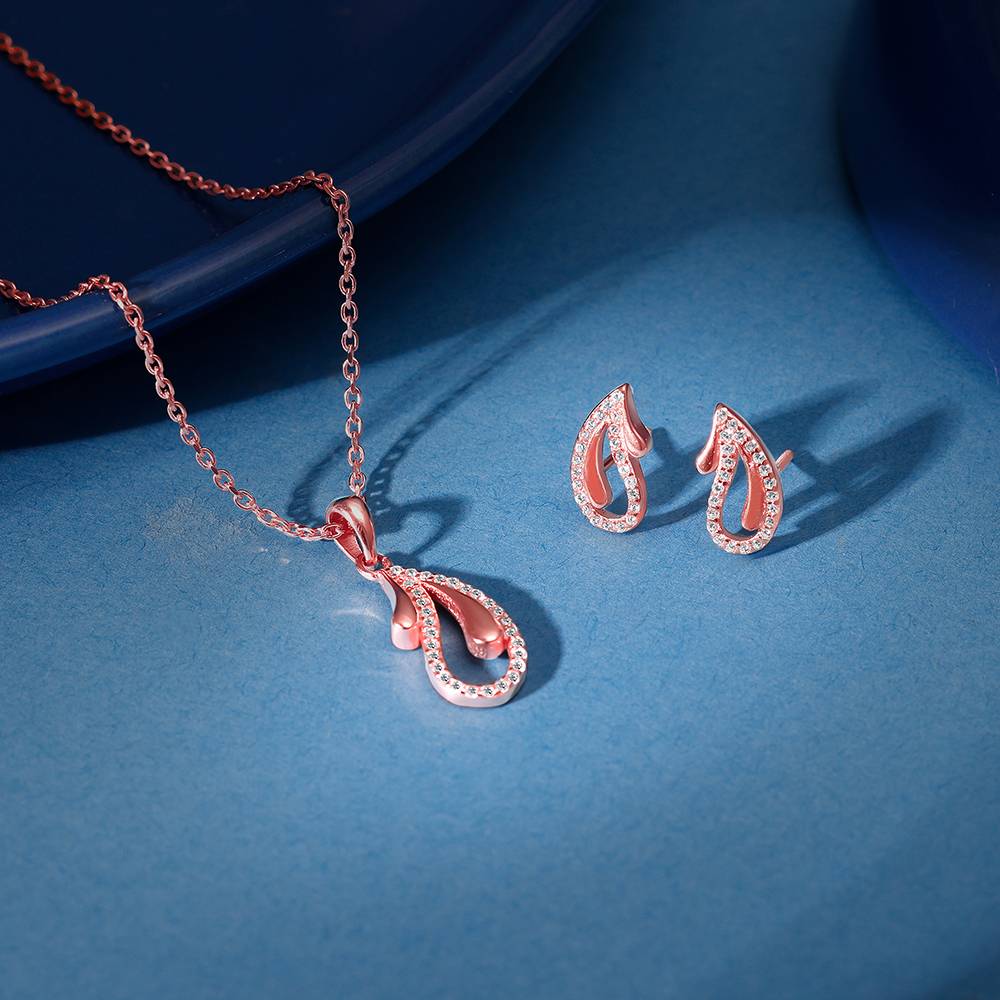 Giva 925 Silver Rose Gold Specially You Set| Gifts For Women And Girls | With Certificate Of Authenticity And : ER02826PD02528