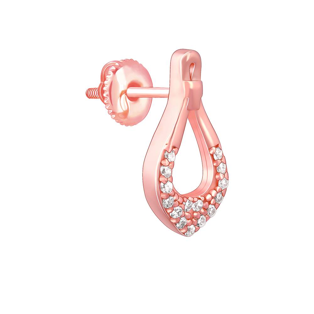 Giva 925 Silver Rose Gold Stylish Drop Earrings| Drops To Gift Women & Girls | With Certificate Of Authenticity And  : ER02828