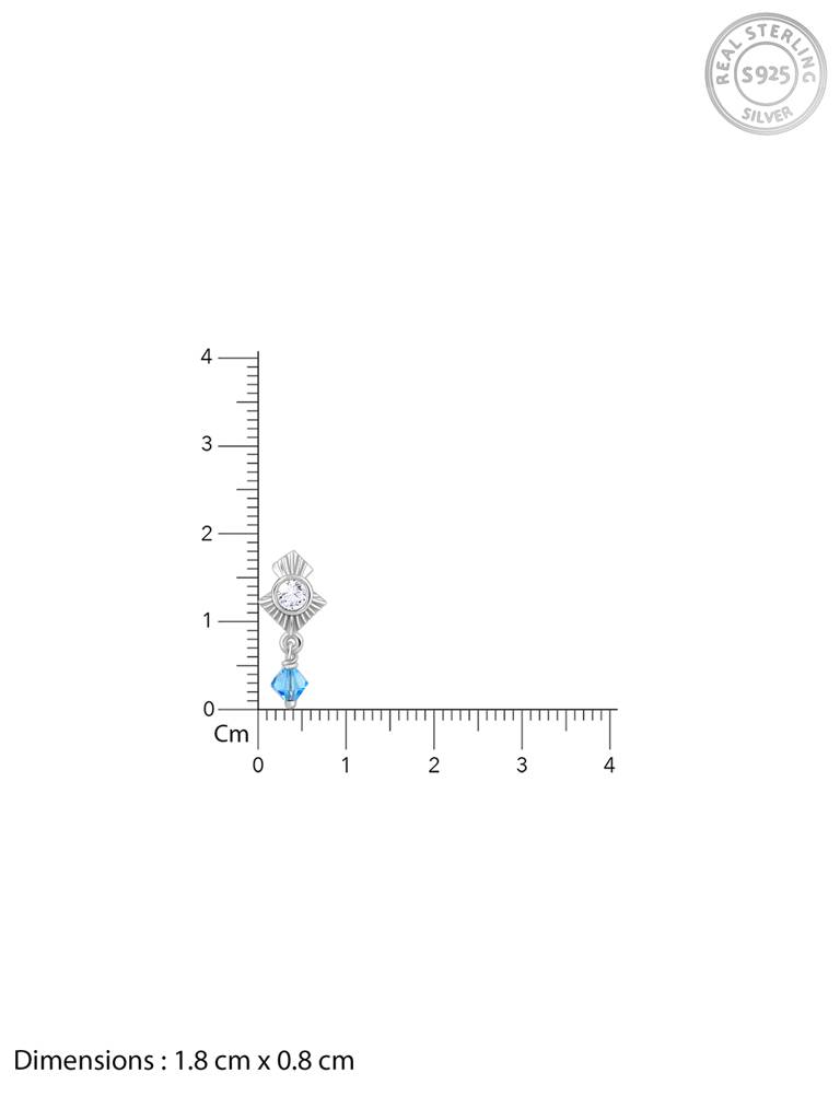 Giva 925 Sterling Silver Shimmer Chic Earrings
