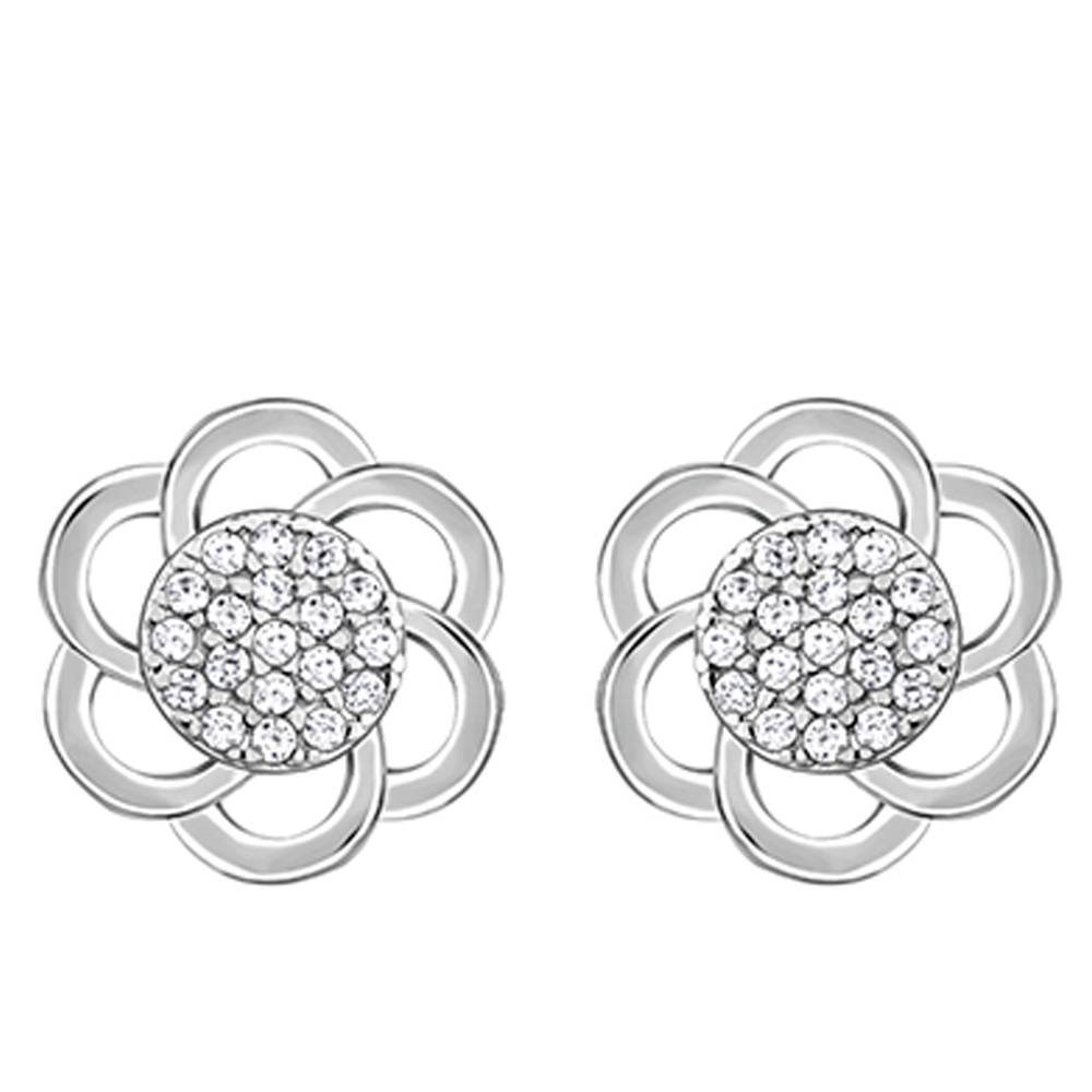 Giva 925 Silver Floral Moment Earrings| Drops To Gift Women & Girls | With Certificate Of Authenticity And 925 Stamp : ER02830