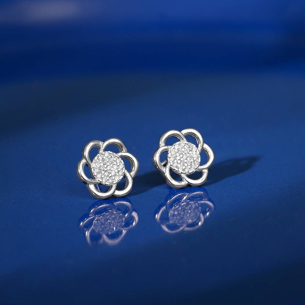 Giva 925 Silver Floral Moment Earrings| Drops To Gift Women & Girls | With Certificate Of Authenticity And 925 Stamp : ER02830