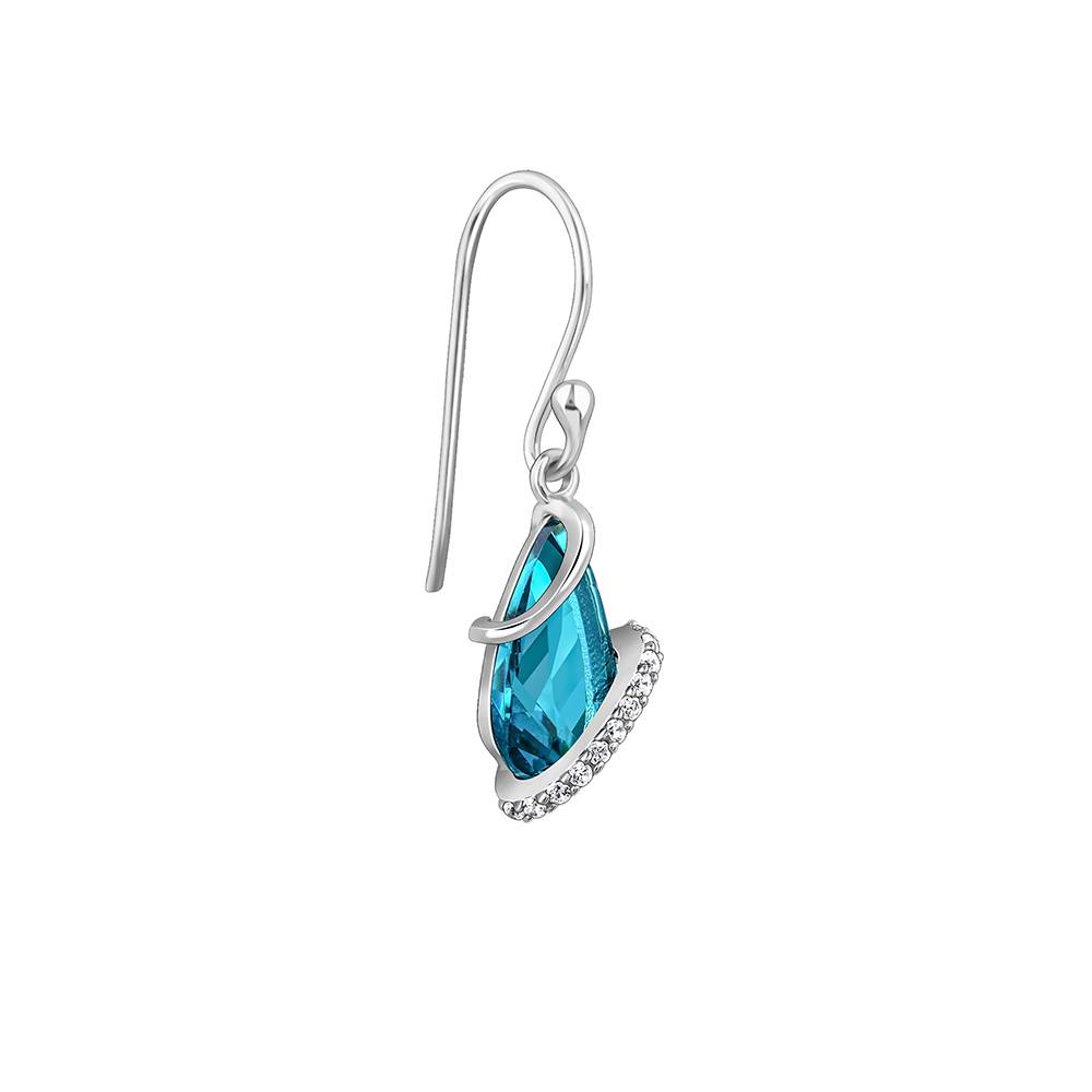 925 Silver Blue Night Earrings| Drops To Gift Women & Girls : ER02835