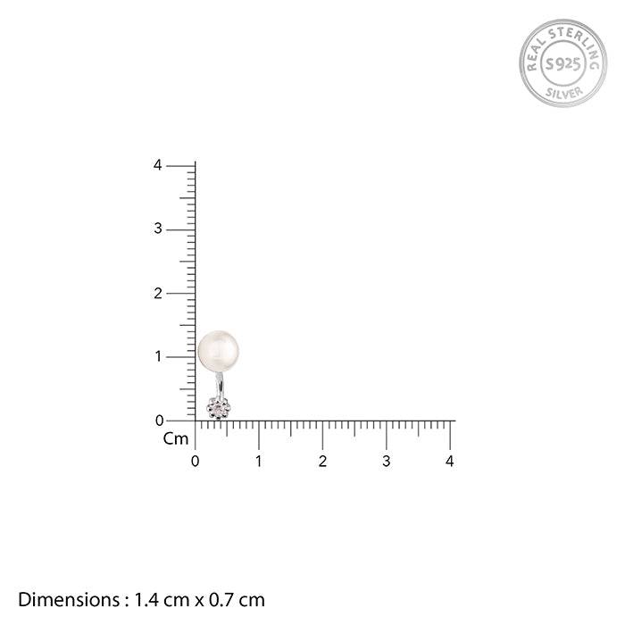 Giva 925 Silver Fall Pearl Earrings| Drops To Gift Women & Girls | With Certificate Of Authenticity  : ER02838