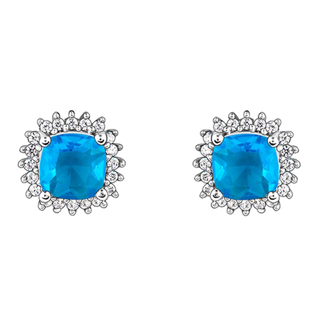 Giva 925 Silver Oceanic Blue Earrings| Studs To Gift Women & Girls : ER02842