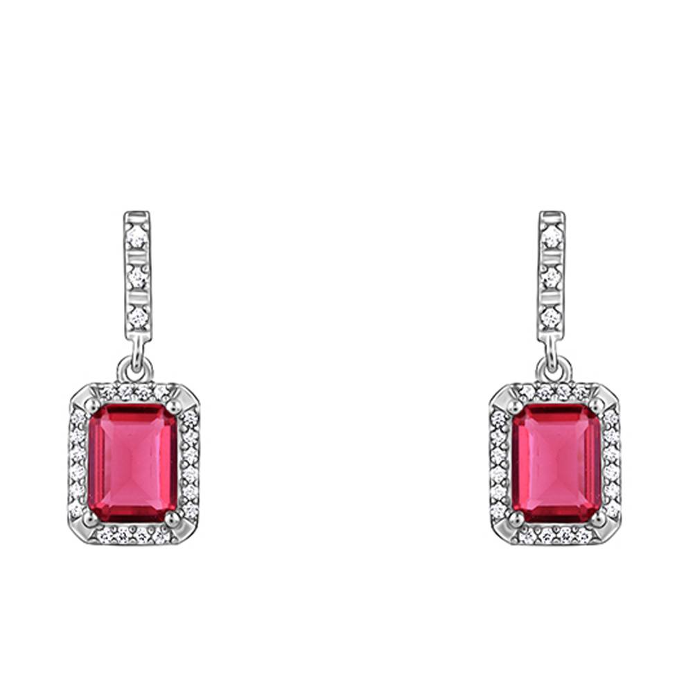 925 Silver Dreamy Red Earrings| Drops To Gift Women & Girls : ER02845
