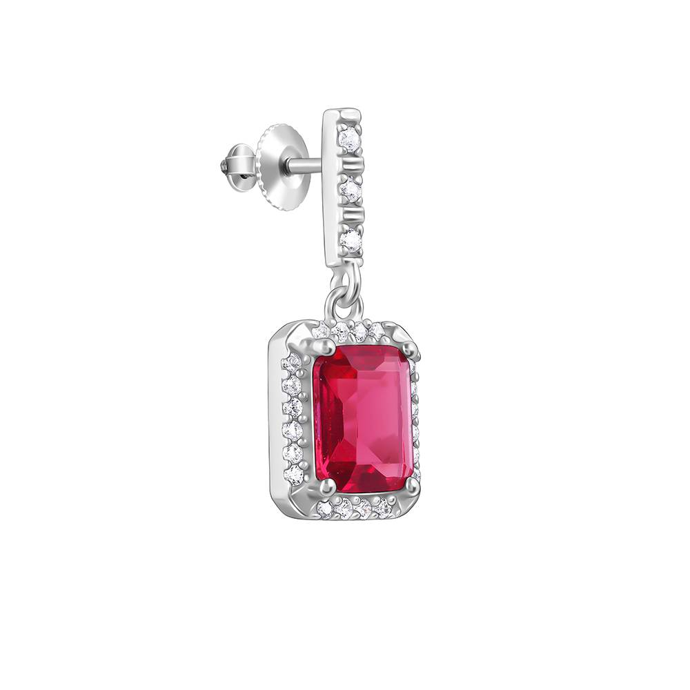 925 Silver Dreamy Red Earrings| Drops To Gift Women & Girls : ER02845