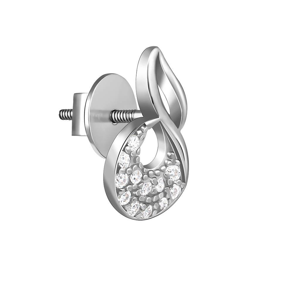 925 Silver Swirlshine Earrings : ER02859