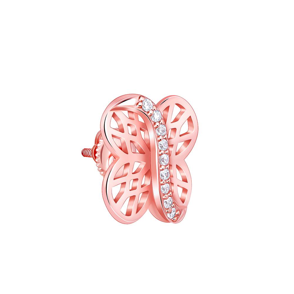 Rose Gold Buttercup Filigree Earrings : ER02875