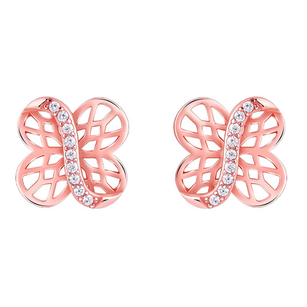 Rose Gold Buttercup Filigree Earrings : ER02875